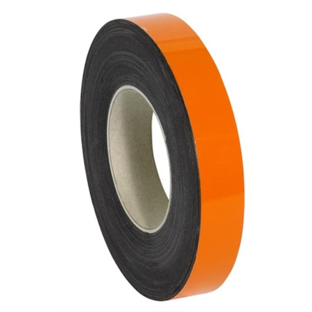Officespace 1 in. x 50 ft. Orange Warehouse Labels - Magnetic Rolls OF2833528
